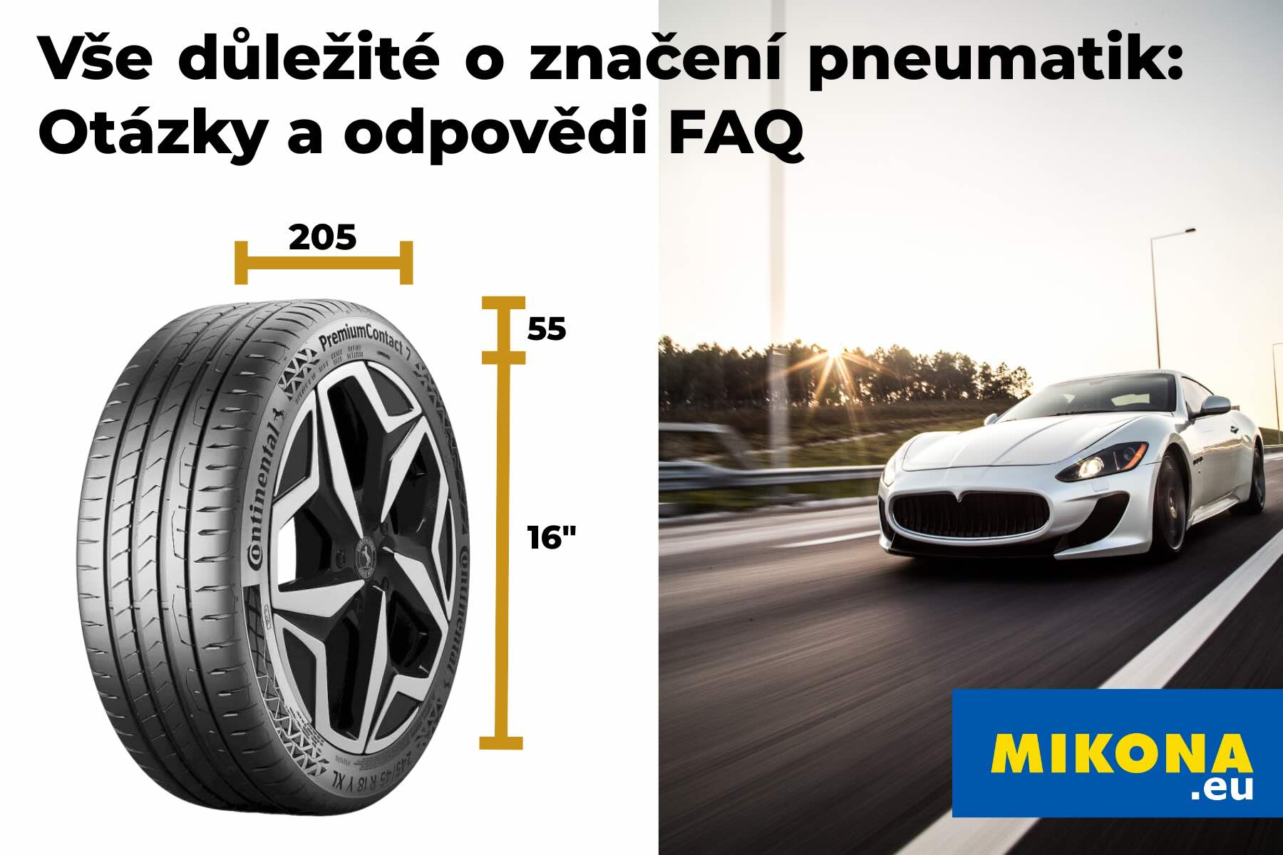 Značení pneumatik je soubor důležitých informací, které najdeme na bočnici každé pneumatiky. 